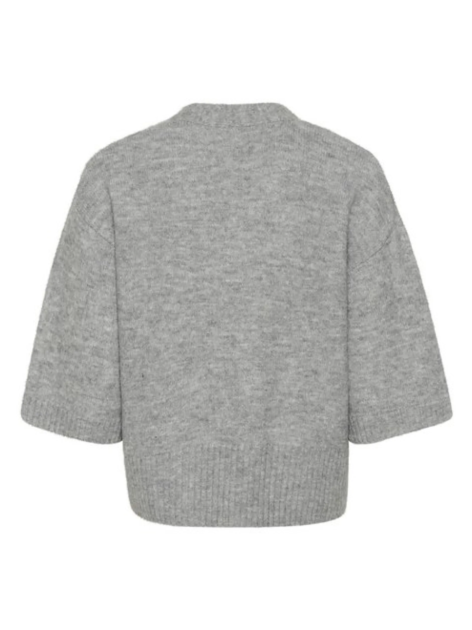 Kaffe Damen Strickjacke KArosie in grau