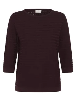 Kaffe Damen Strickpullover KAbirma in bordeaux