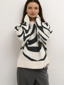 Kaffe Damen Strickpullover KAbirthe in sand