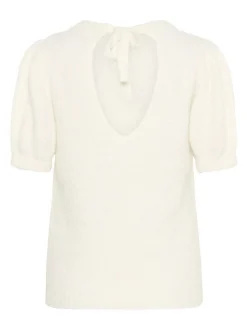 Kaffe Damen Strickpullover KAemilie in ecru