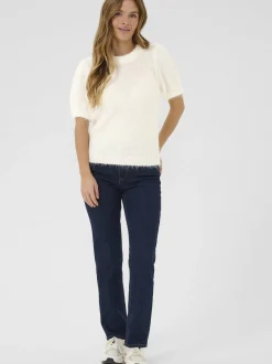 Kaffe Damen Strickpullover KAemilie in ecru