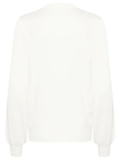 Kaffe Damen Strickpullover KAnanna in ecru