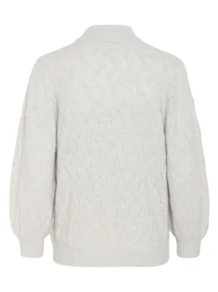 Kaffe Damen Strickpullover KArita in grau