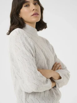 Kaffe Damen Strickpullover KArita in grau