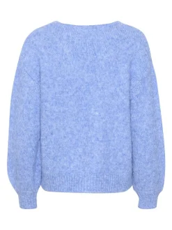 Kaffe Damen Strickpullover KAsarla in blau