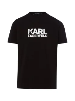 KARL LAGERFELD Herren T-Shirt in schwarz silber