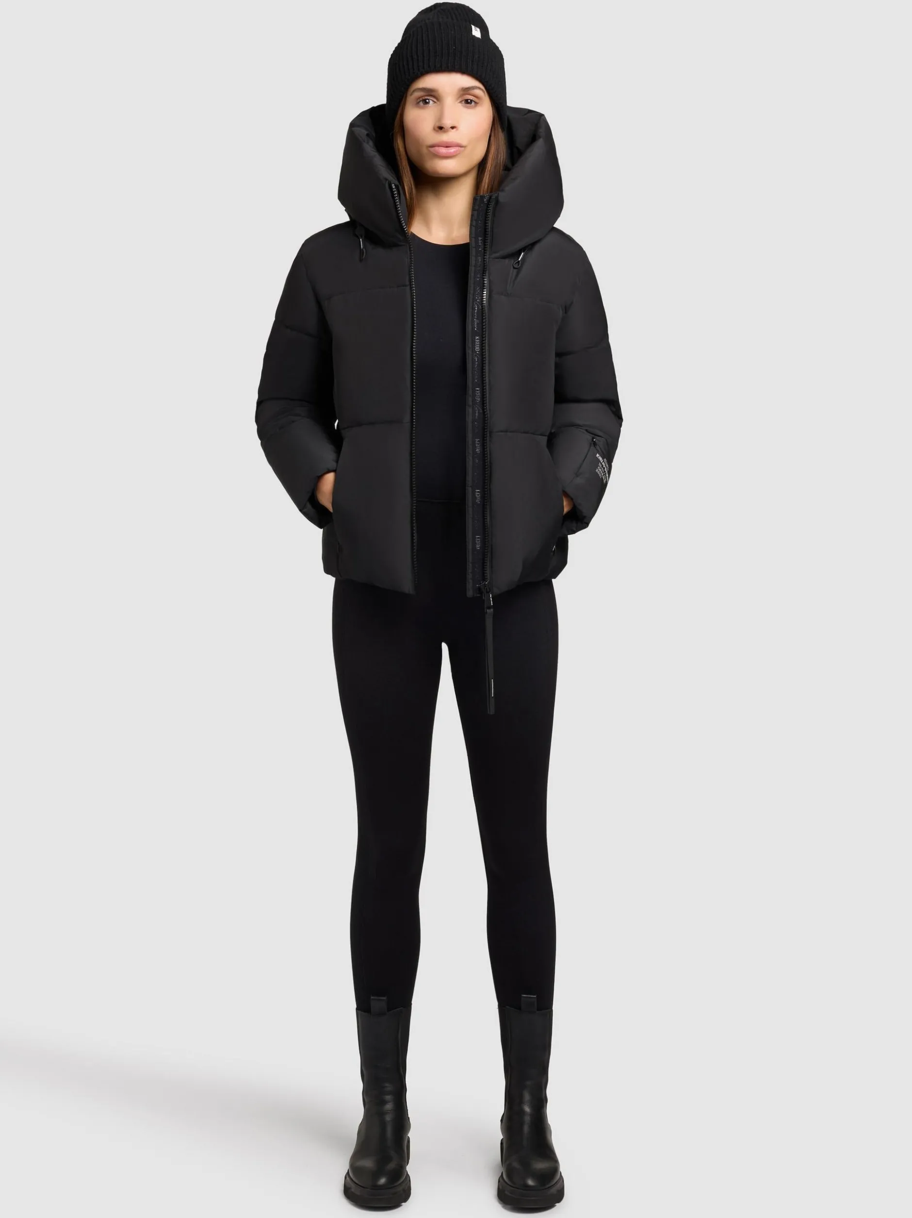 Khujo Damen Steppjacke - Audrey Matt in schwarz