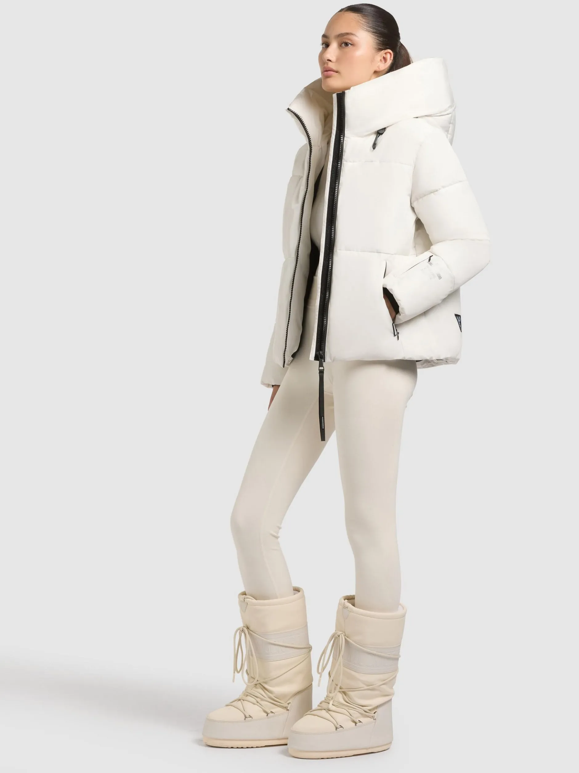 Khujo Damen Steppjacke - Audrey Matt in weiß