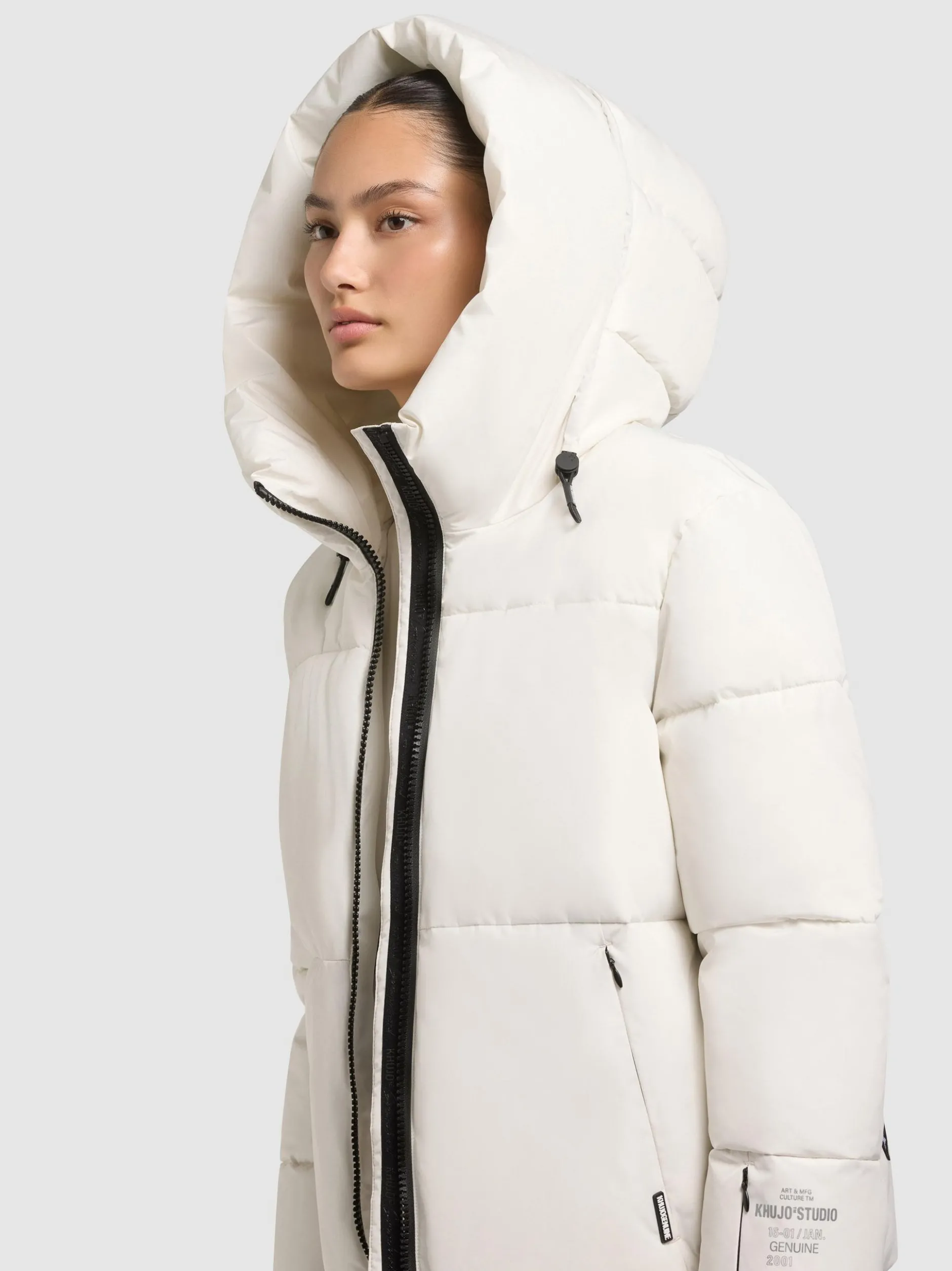 Khujo Damen Steppjacke - Audrey Matt in weiß
