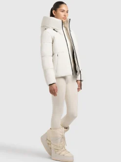 Khujo Damen Steppjacke - Audrey Matt in weiß