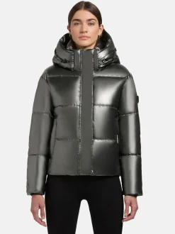 Khujo Damen Steppjacke - Devina Shiny-YM in anthrazit