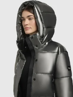 Khujo Damen Steppjacke - Devina Shiny-YM in anthrazit