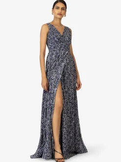 Kraimod Damen Abendkleid in blau - Länge: lang