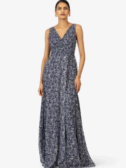 Kraimod Damen Abendkleid in blau - Länge: lang