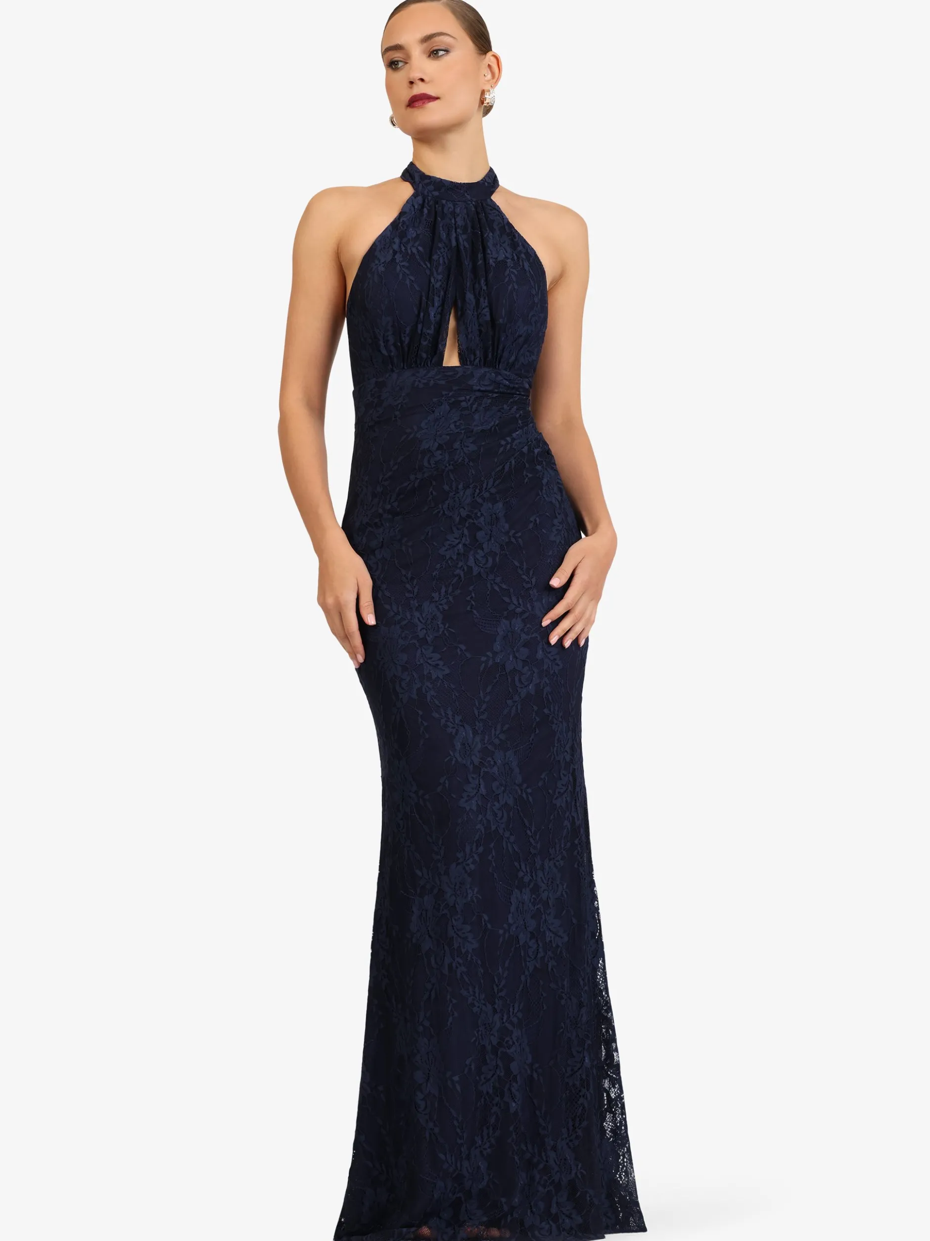 Kraimod Damen Abendkleid in blau - Länge: lang