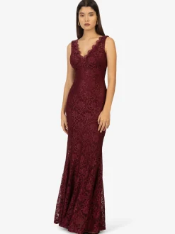 Kraimod Damen Abendkleid in bordeaux - Länge: lang