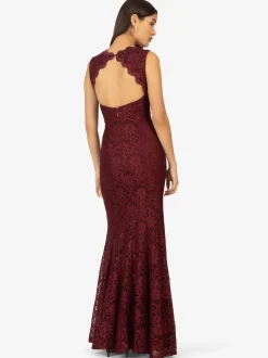 Kraimod Damen Abendkleid in bordeaux - Länge: lang