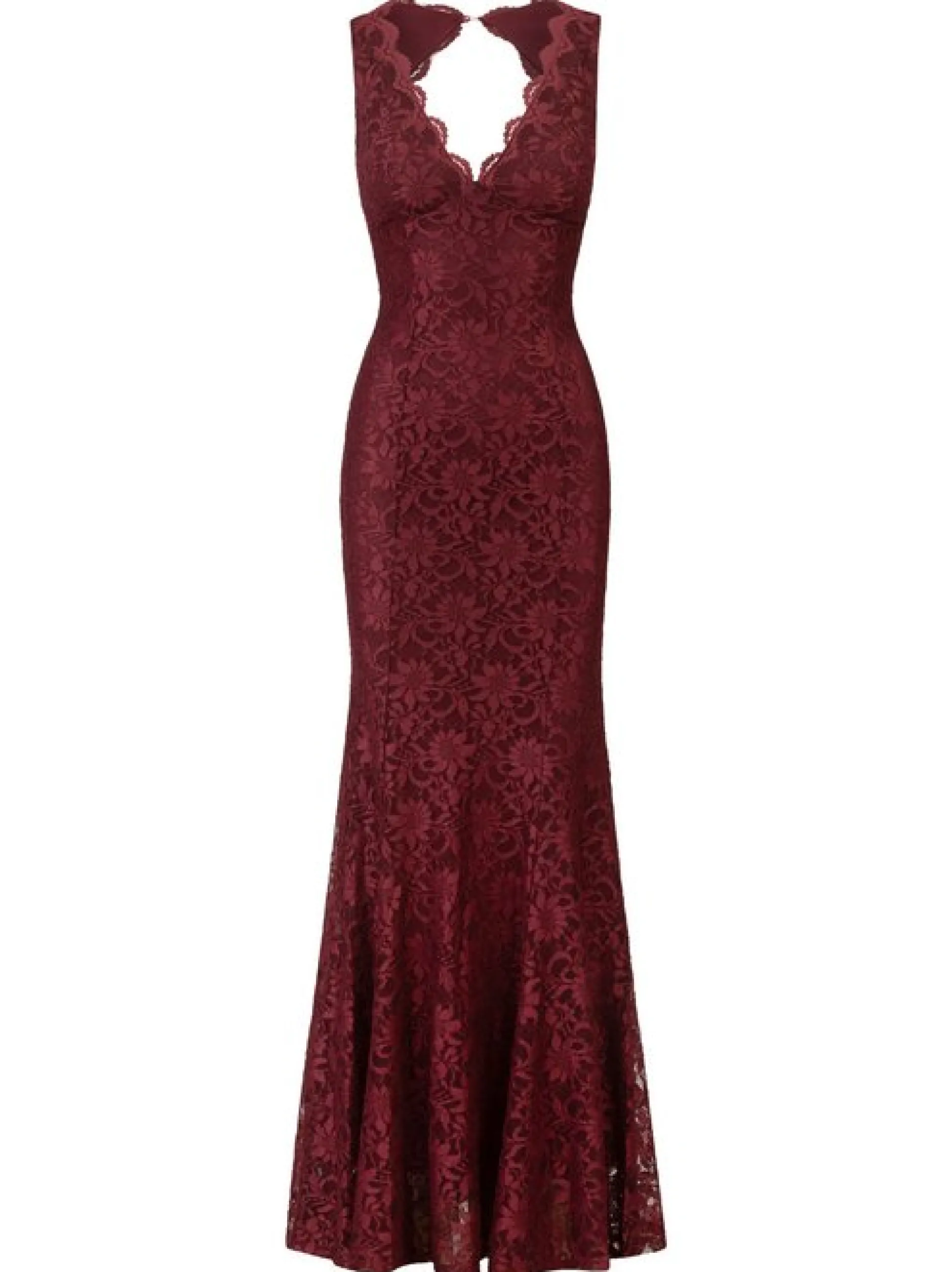 Kraimod Damen Abendkleid in bordeaux - Länge: lang