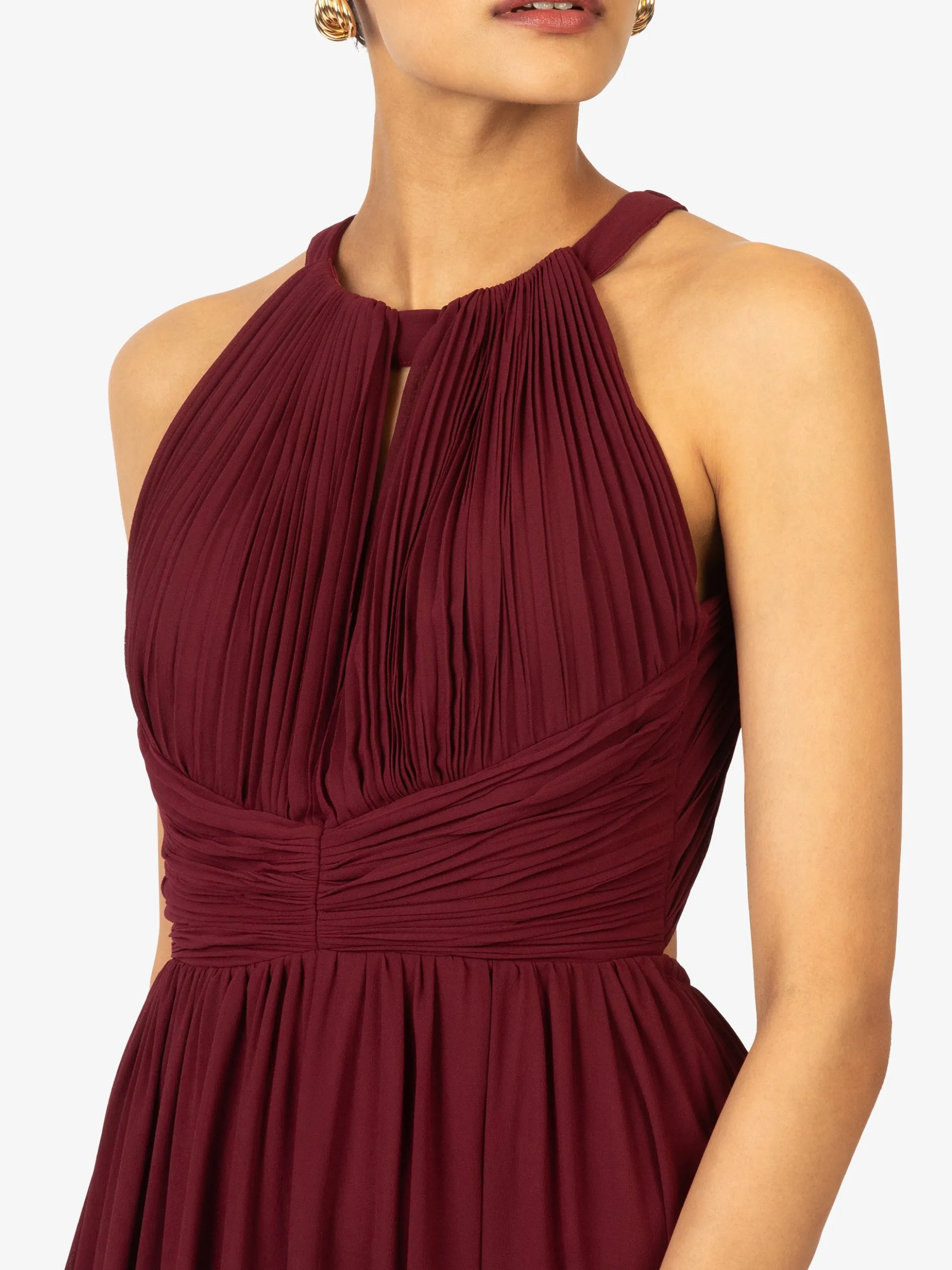 Kraimod Damen Abendkleid in bordeaux - Länge: lang