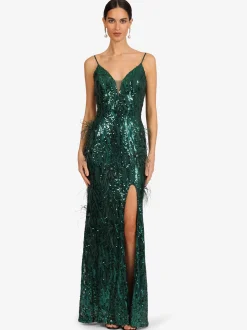 Kraimod Damen Abendkleid in grün - Länge: lang