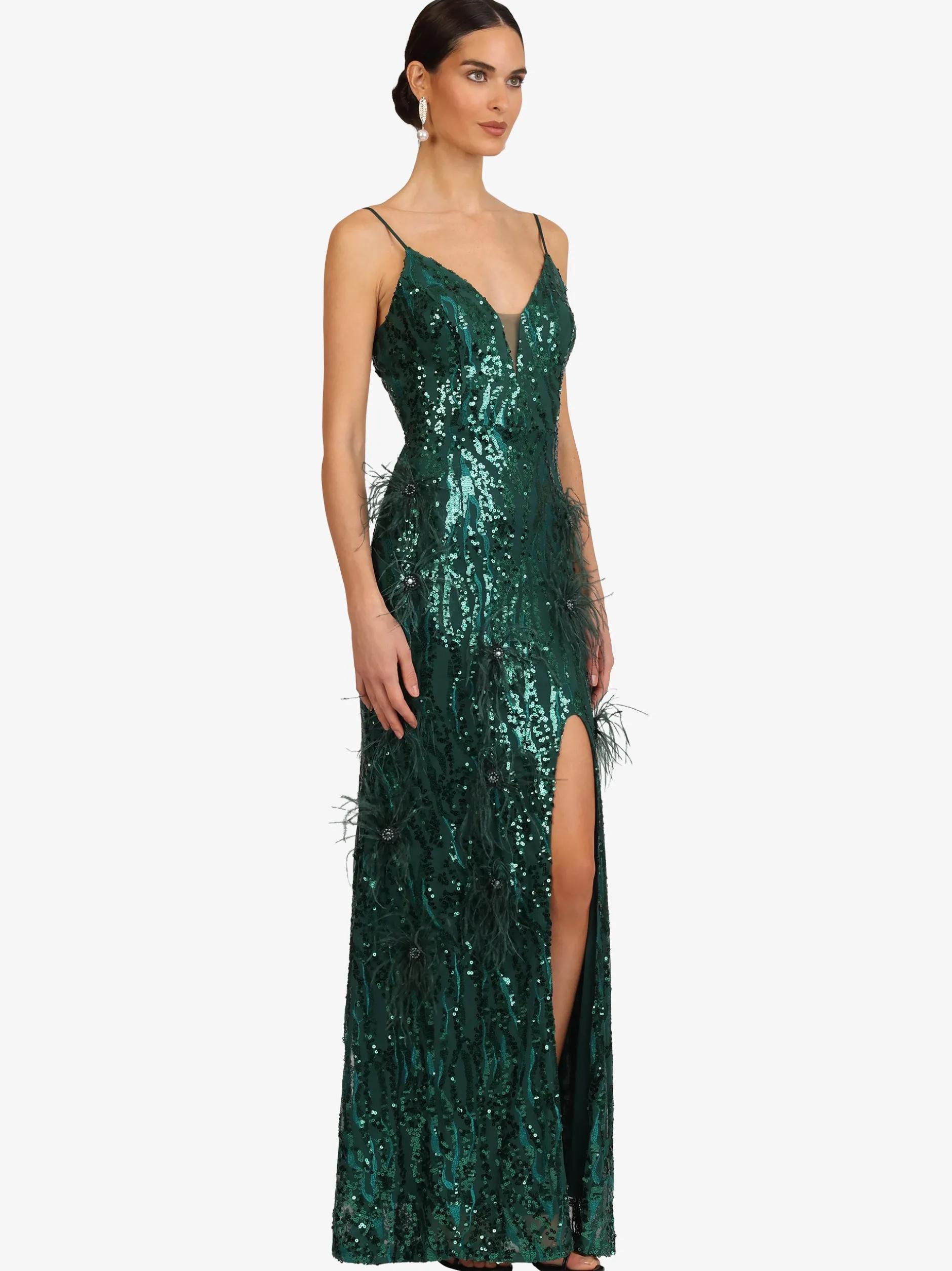 Kraimod Damen Abendkleid in grün - Länge: lang
