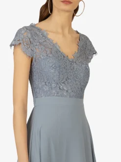 Kraimod Damen Abendkleid in hellblau - Länge: lang