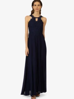 Kraimod Damen Abendkleid in marine - Länge: lang