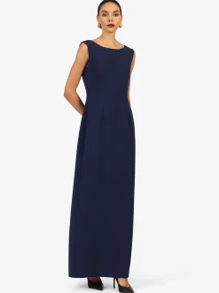 Kraimod Damen Abendkleid in marine - Ausschnitt: U-Boot
