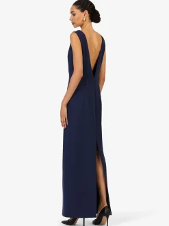 Kraimod Damen Abendkleid in marine - Ausschnitt: U-Boot