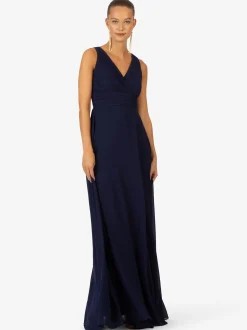 Kraimod Damen Abendkleid in marine - Länge: lang