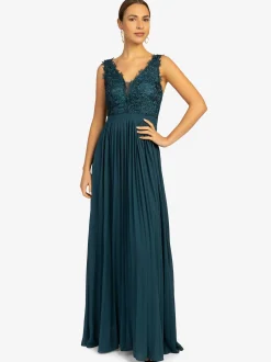 Kraimod Damen Abendkleid in petrol - Länge: lang