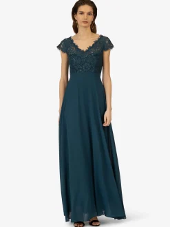 Kraimod Damen Abendkleid in petrol - Länge: lang