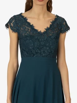 Kraimod Damen Abendkleid in petrol - Länge: lang