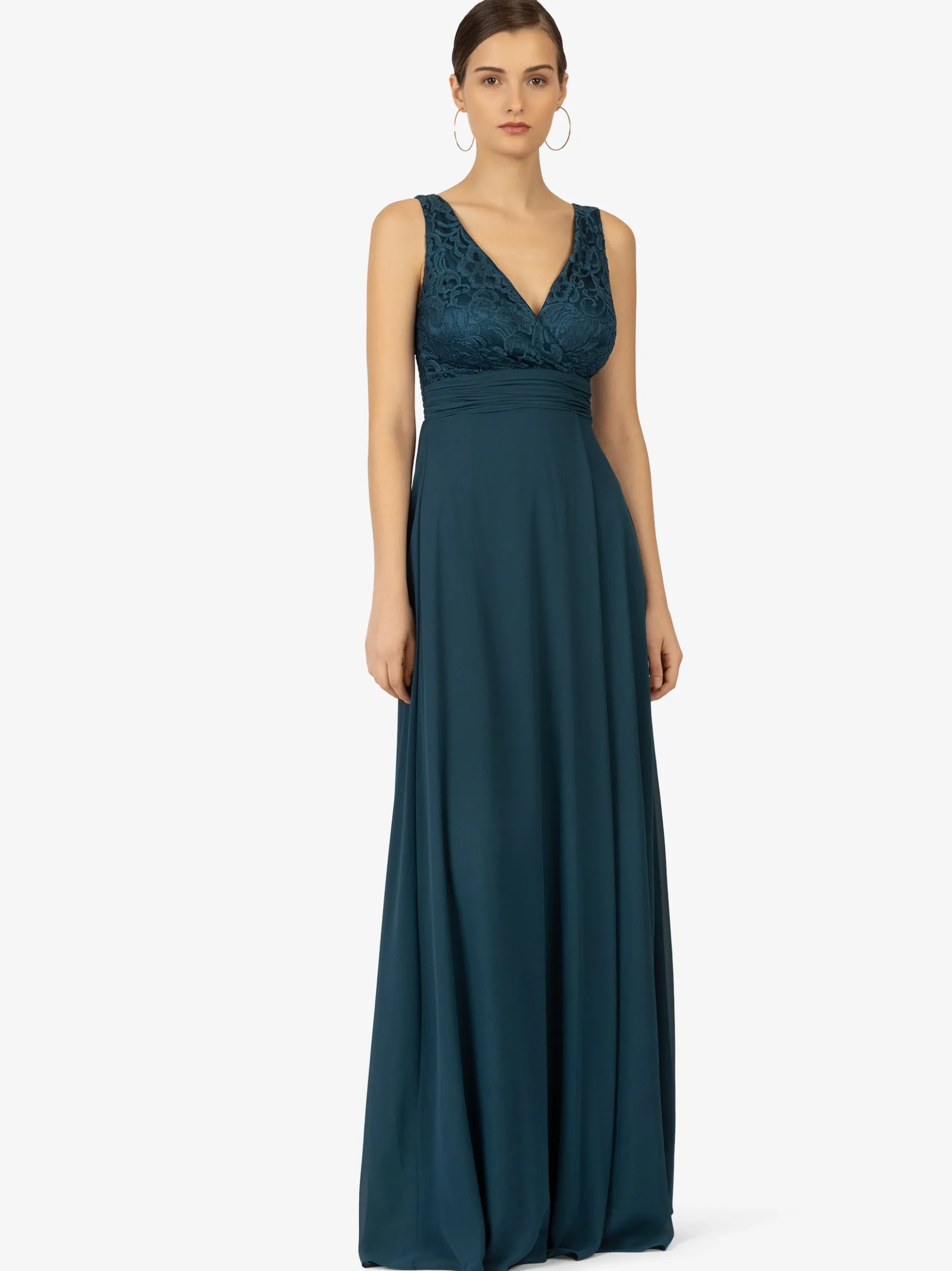 Kraimod Damen Abendkleid in petrol - Länge: lang