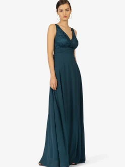 Kraimod Damen Abendkleid in petrol - Länge: lang