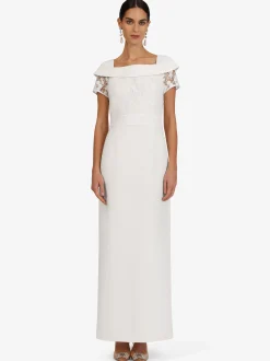 Kraimod Damen Abendkleid in weiß - Ausschnitt: Carmen