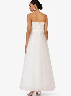 Kraimod Damen Abendkleid in weiß - Länge: lang