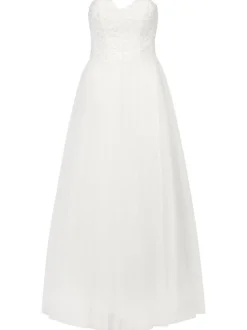Kraimod Damen Abendkleid in weiß - Länge: lang