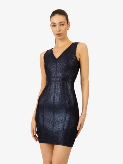Kraimod Damen Bandage Kleid in marine - Länge: mittel