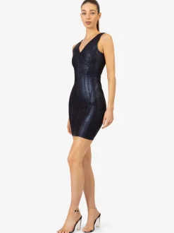 Kraimod Damen Bandage Kleid in marine - Länge: mittel