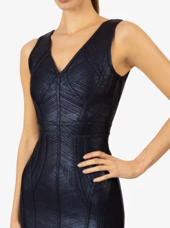 Kraimod Damen Bandage Kleid in marine - Länge: mittel