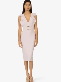 Kraimod Damen Bandagekleid in beige - Länge: mittel