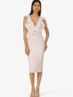 Kraimod Damen Bandagekleid in beige - Länge: mittel