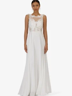 Kraimod Damen Brautkleid in weiß - Ausschnitt: U-Boot