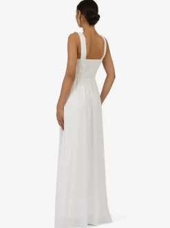 Kraimod Damen Brautkleid in weiß - Ausschnitt: U-Boot