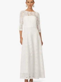 Kraimod Damen Brautkleid in weiß - Ausschnitt: U-Boot