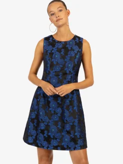 Kraimod Damen Cocktailkleid in blau schwarz