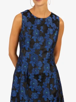 Kraimod Damen Cocktailkleid in blau schwarz