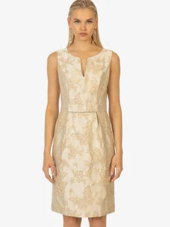 Kraimod Damen Cocktailkleid in gold - Ausschnitt: U-Boot