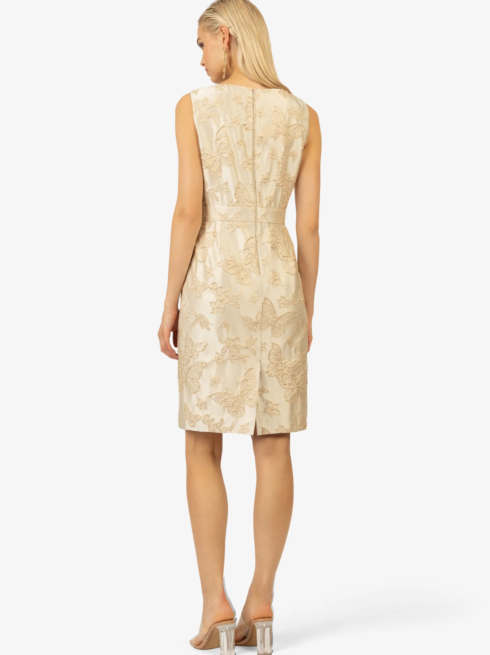 Kraimod Damen Cocktailkleid in gold - Ausschnitt: U-Boot